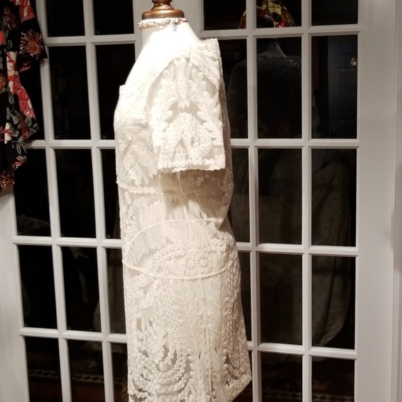VINTAGE Guipure Lace Boho Style Dress - Picture 4 of 8